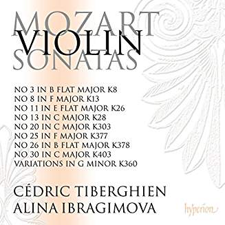 MOZART: Sonatas for Keyboard and Violin, Volume 4 – Alina Ibragimova (violin)/ Cédric Tiberghien (piano) – Hyperion 