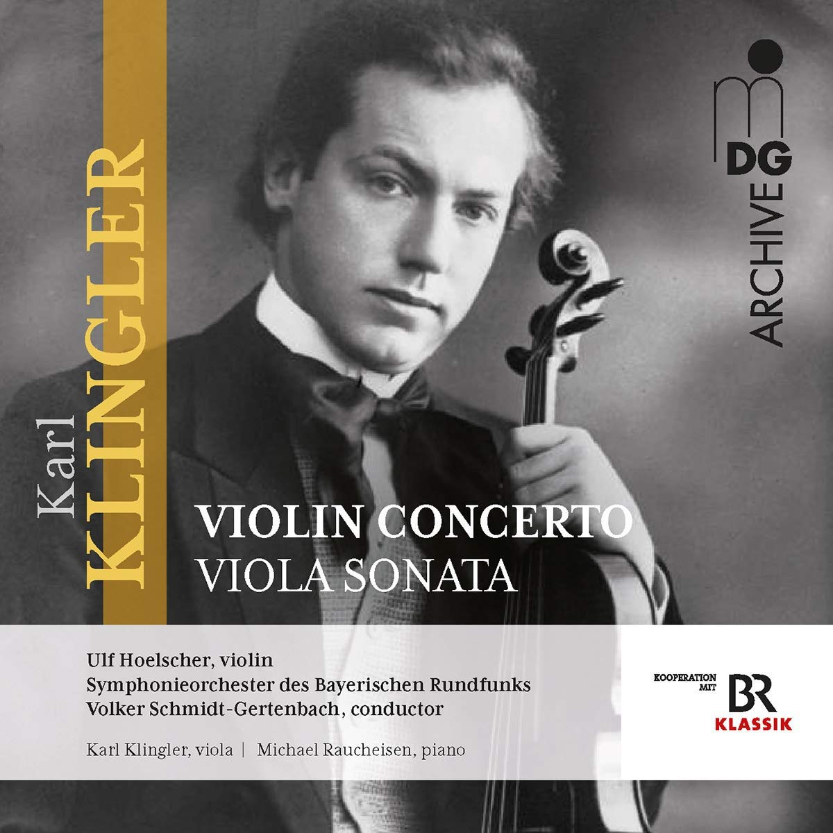 Klingler - Violin Concerto - Viola Sonata, Album Cover