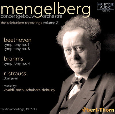 Mengelberg: Concertgebouw Orchestra Telefunken Recordings, Vol. 2 – Pristine Audio
