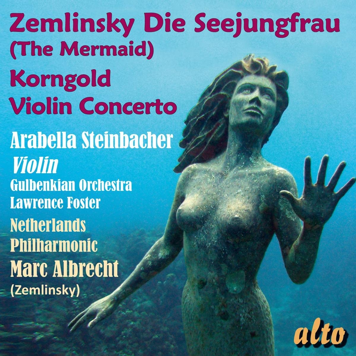 Album Cover for Arabella Steinbacher plays Zemlinsky, Korngold