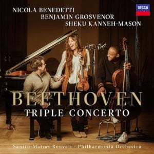 Album Cover for Beethoven Triple Concerto, Phiharmonia Orchestra
