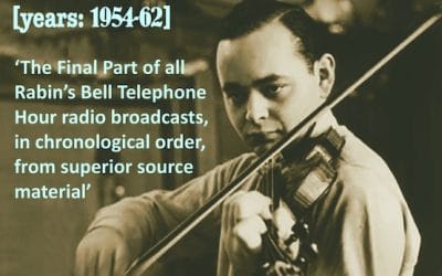 Michael Rabin: The Bell Telephone Hour, Vol. 2 (1954-62) – Classical and Romantic Music for Violin and Orchestra – Parnassus