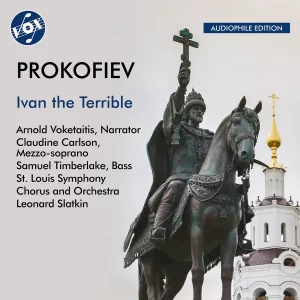 Album Cover for Slatkin Conducts Prokofiev, Ivan the Terrible