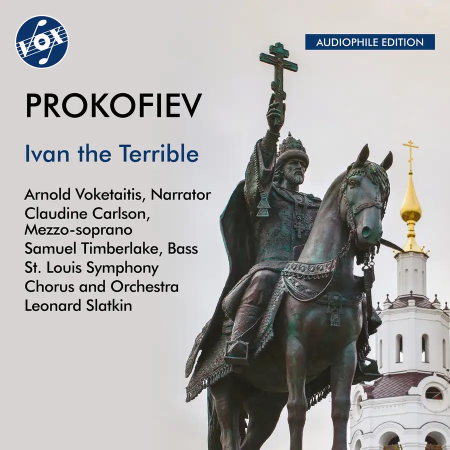 Album Cover for Slatkin Conducts Prokofiev, Ivan the Terrible