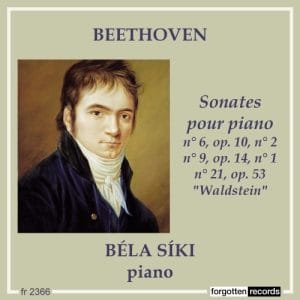 Album Cover for Bela Siki, Beethoven Piano Sonatas