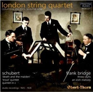 Album Cover for London String Quartet Plays Schubert