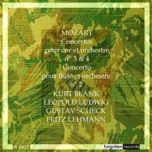 Album Cover for Mozart Horn and Flute Concertos