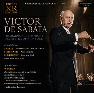 Victor de Sabata Conducts: Barber, Schumann, Bethoven, Wagner – New York Philharmonic – Pristine Audio